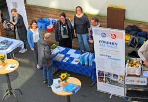 Fördervereinsstand am Tag der offenen Tür am 13. Oktober 2024